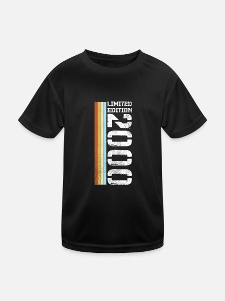 Limited Edition Retro 2000 - Kids Functional T-Shirt - black - Front
