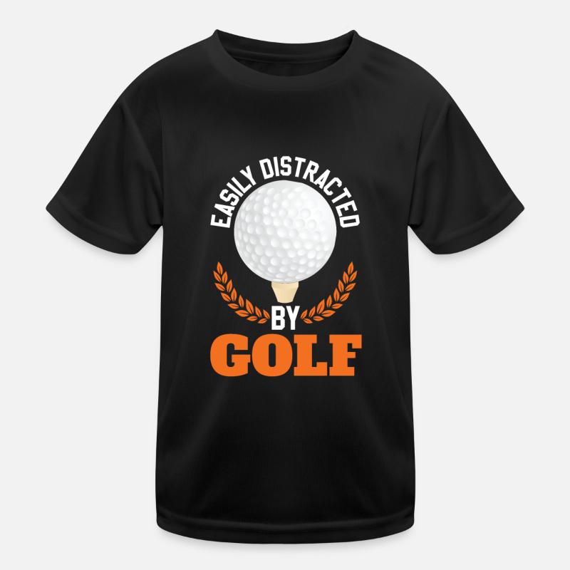 Leicht durch Golf abgelenkt Kinder Funktions-T-Shirt