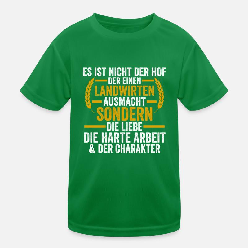 Landwirtschaft Bauer Landwirt Kinder Funktions-T-Shirt