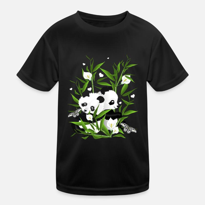 Pandababys im Bambusfeld Kinder Funktions-T-Shirt