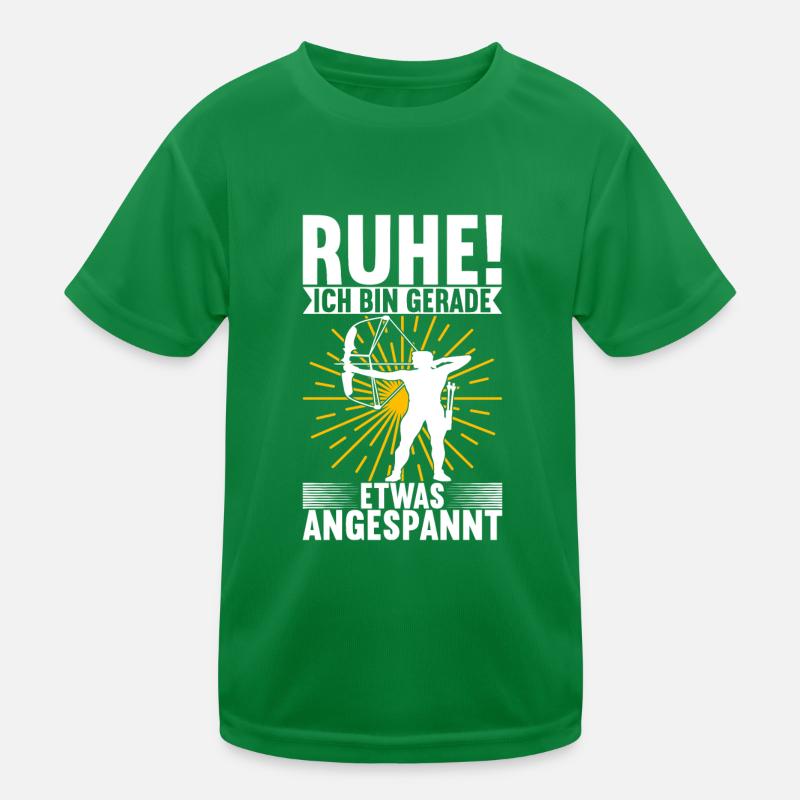 Bogenschießen Bogenschütze Kinder Funktions-T-Shirt