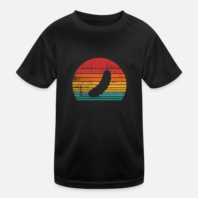Gurke Gewürzgurke Kukumer Retro Geschenk Kinder Funktions-T-Shirt