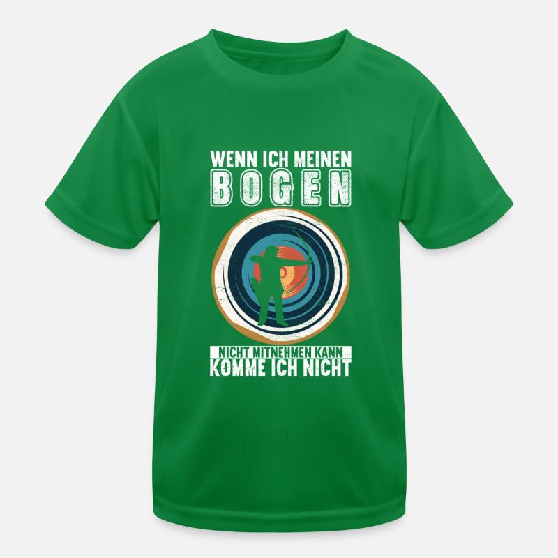 Bogenschießen Bogenschütze Kinder Funktions-T-Shirt