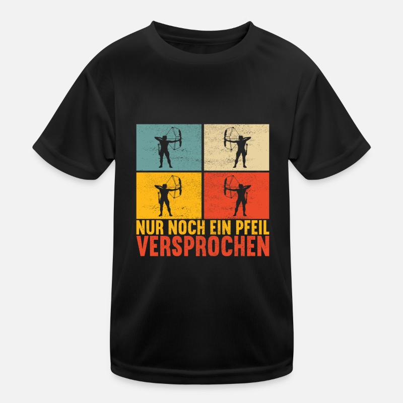 Bogenschießen Bogenschütze Kinder Funktions-T-Shirt