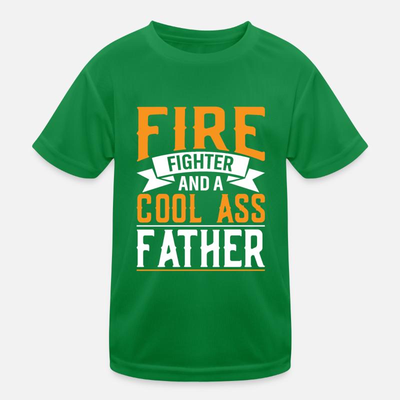 Pompier et papa cool T-shirt sport Enfant