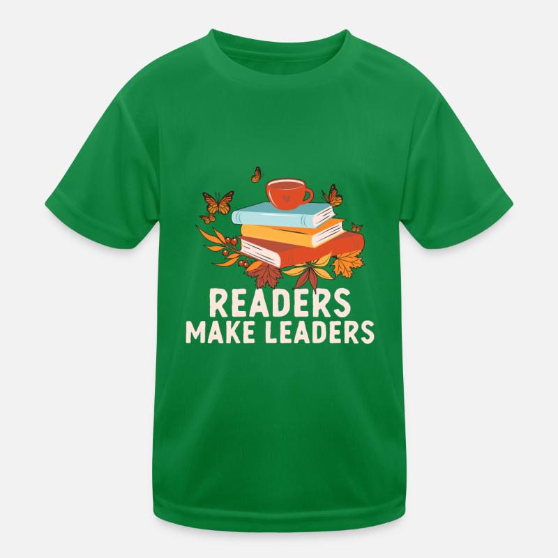 Readers Make Guide Bookworm National Book Day Kids Functional T-Shirt