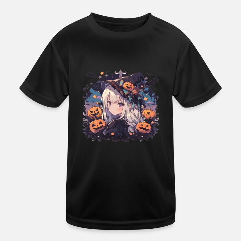 Hexe Helloween Hexen Outfit Hexen Kinder Funktions-T-Shirt