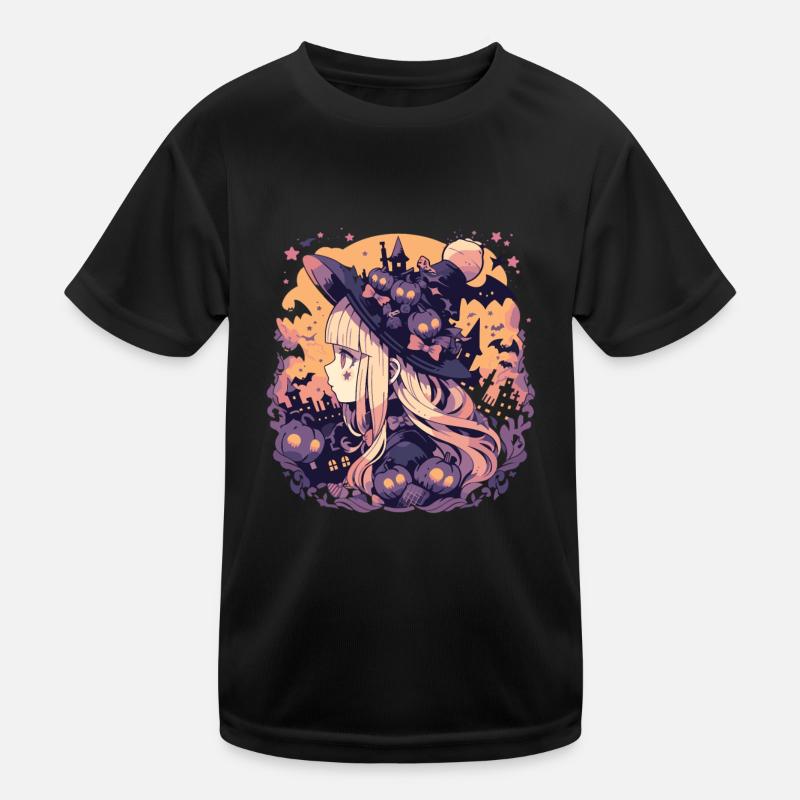 Hexe Helloween Hexen Outfit Hexen Kinder Funktions-T-Shirt