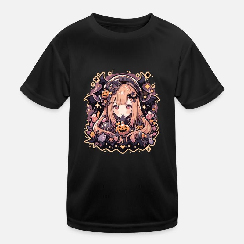 Hexe Helloween Hexen Outfit Hexen Kinder Funktions-T-Shirt
