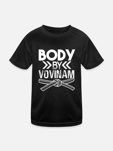 Vovinam Body By Vovinam - Kids Functional T-Shirt - black - Front