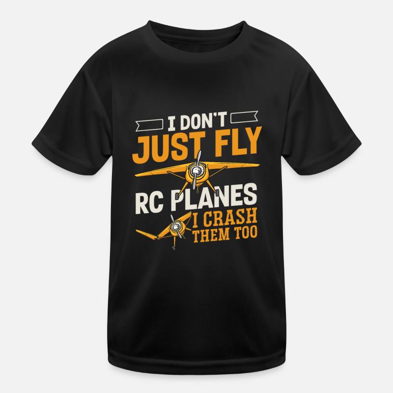 Remote Controlled Airplane Model Airplane Kids Functional T-Shirt