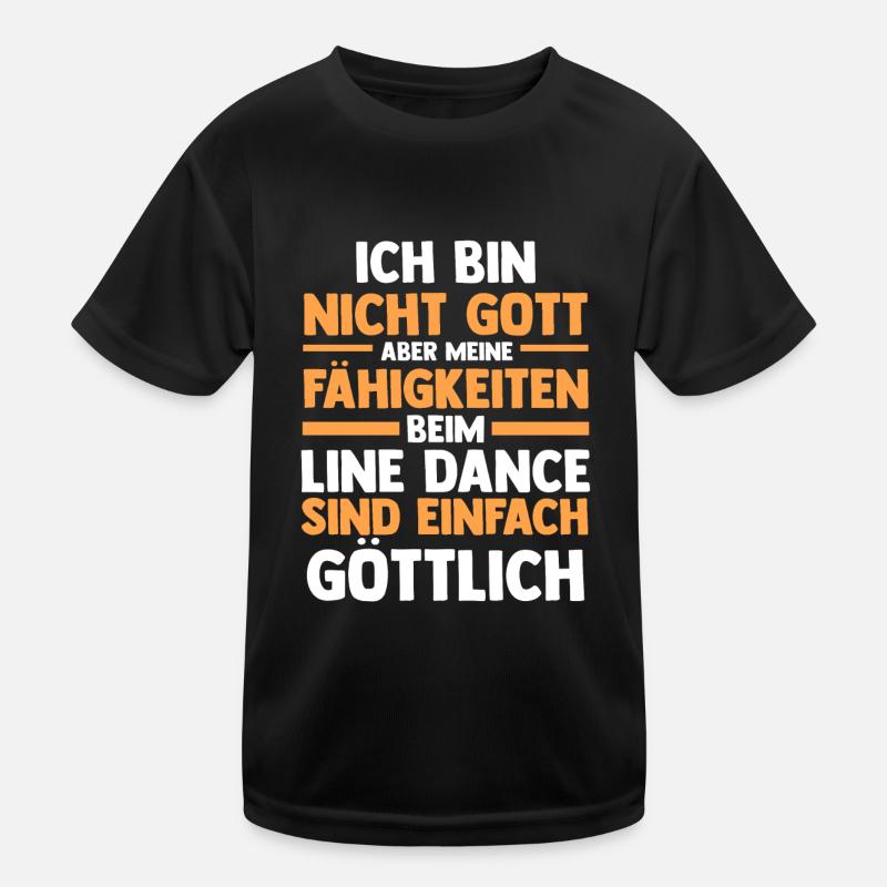 Line Dance Tänzer Kinder Funktions-T-Shirt