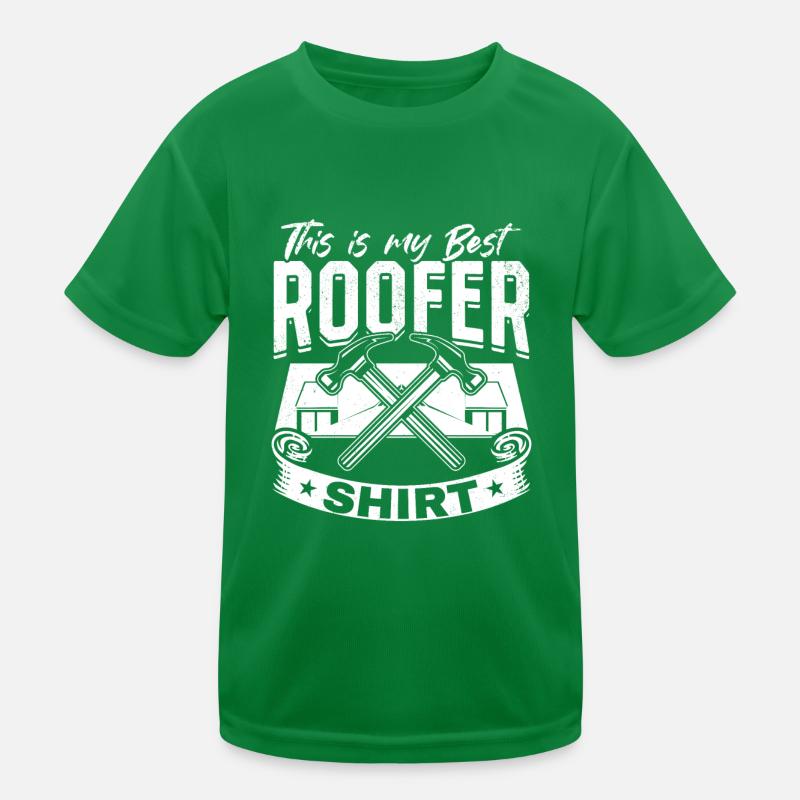 This Is My Best Roofer Shirt - Roofer Work Roofing Kinder Funktions-T-Shirt