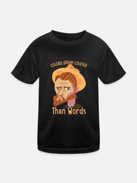 Artiste Peinture Peintre Art Peinture Professeur d’art - T-shirt sport Enfant - noir - Devant