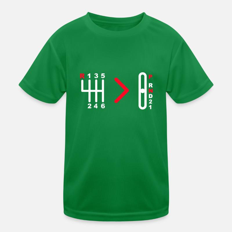 Manual Transmission Car Manual Gearbox Stick Kids Functional T-Shirt
