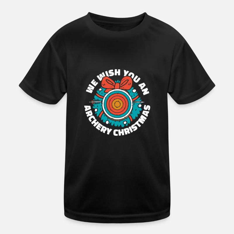 Bogenschießen Bogensport Bogenschütze Kinder Funktions-T-Shirt