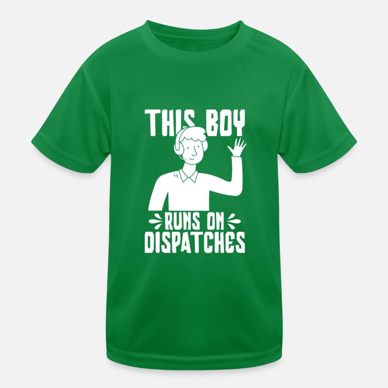 Notruf Leitstelle Einsatzzentrale Junge Kinder Funktions-T-Shirt