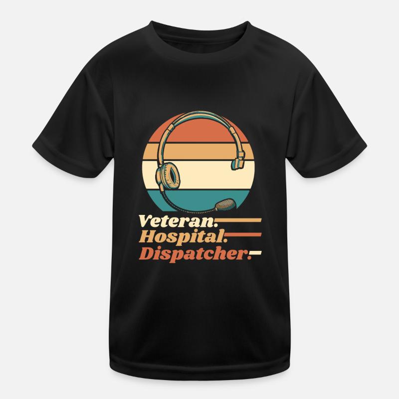 Notruf Leitstelle Einsatzzentrale Kinder Funktions-T-Shirt