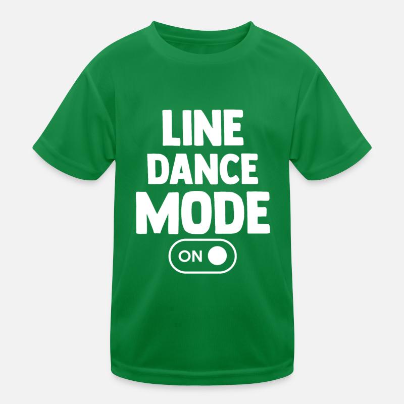 Line Dance Dancer Kids Functional T-Shirt