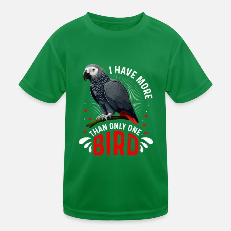 Perroquet gris J’ai plus d’un oiseau T-shirt sport Enfant