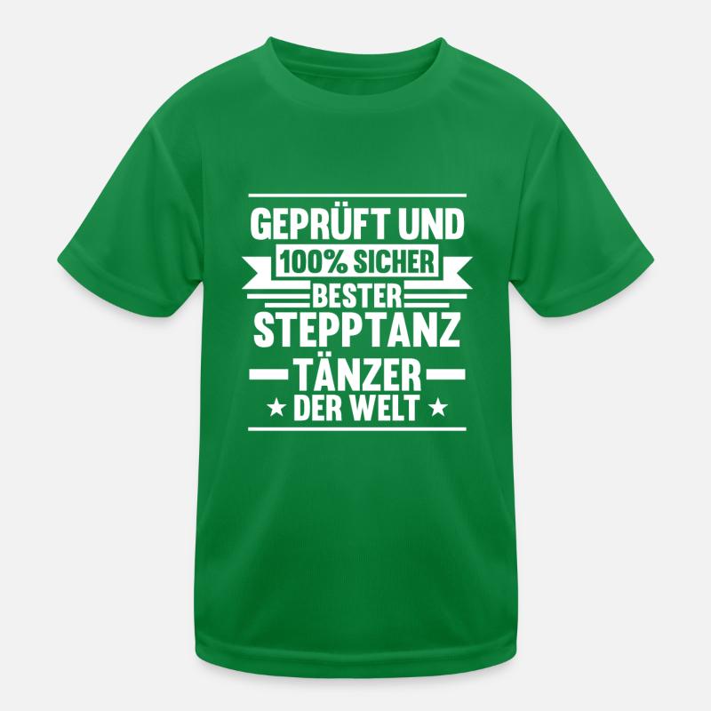 Tänzer Stepptanz Kinder Funktions-T-Shirt