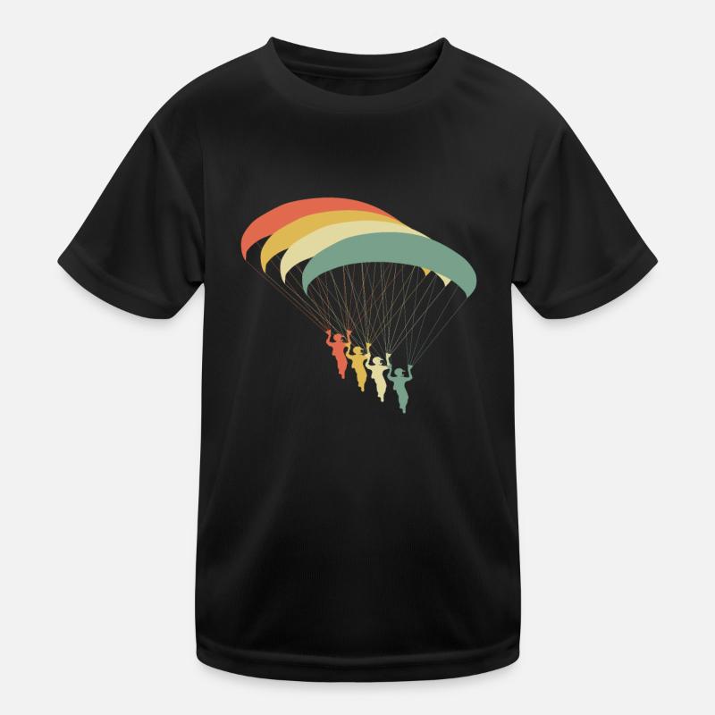Paragliding Flight Paraglider Kids Functional T-Shirt