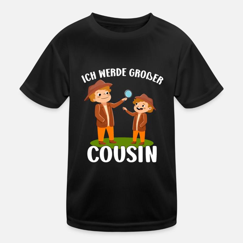 Detektiv bald Großer Cousin Ich Werde Kinder Funktions-T-Shirt