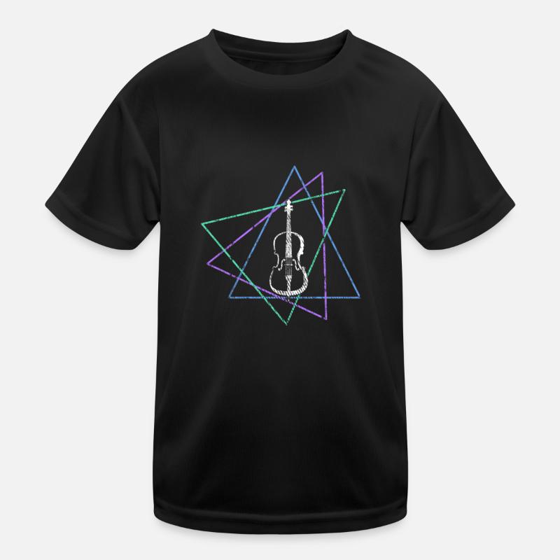 Geige Kinder Funktions-T-Shirt