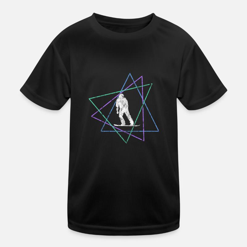 Snowboarding Kinder Funktions-T-Shirt