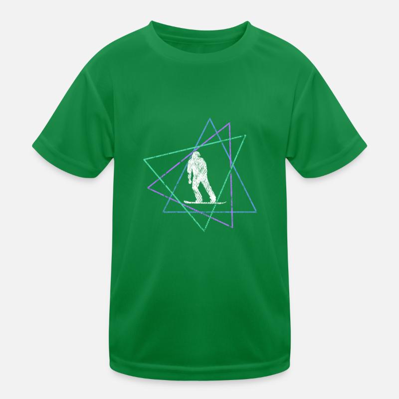 Snowboarding Kinder Funktions-T-Shirt