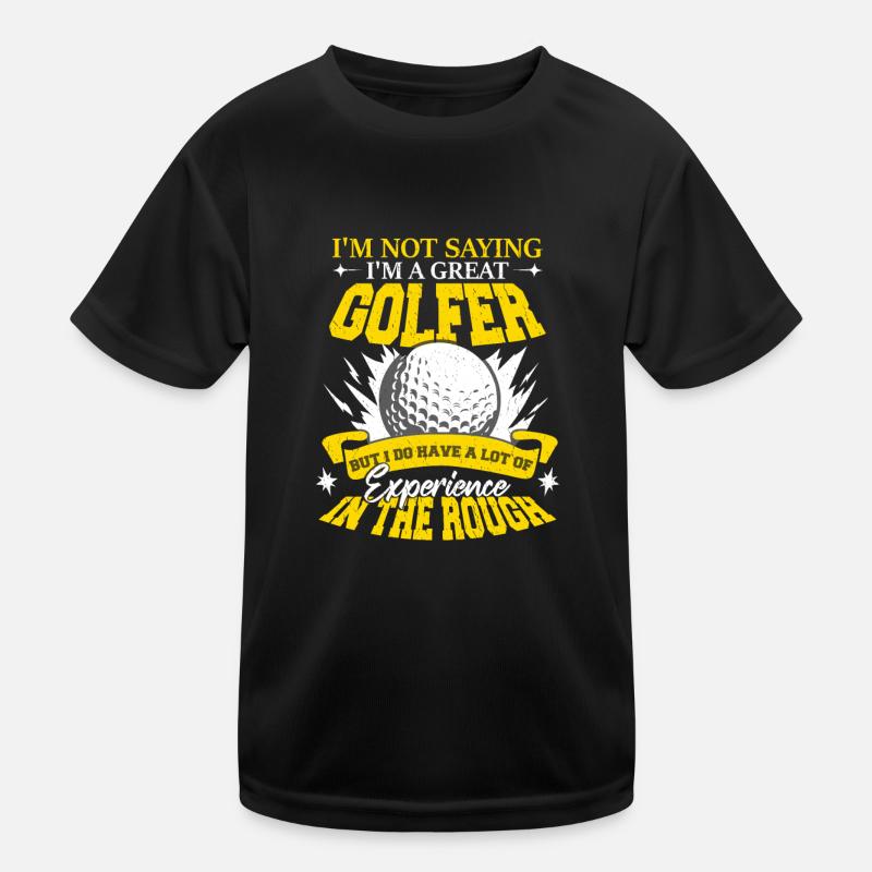 I'm A Great Golfer Kids Functional T-Shirt