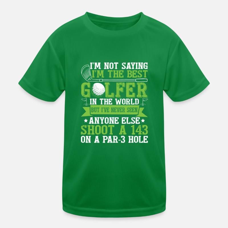Ich bin der beste Golfer Kinder Funktions-T-Shirt