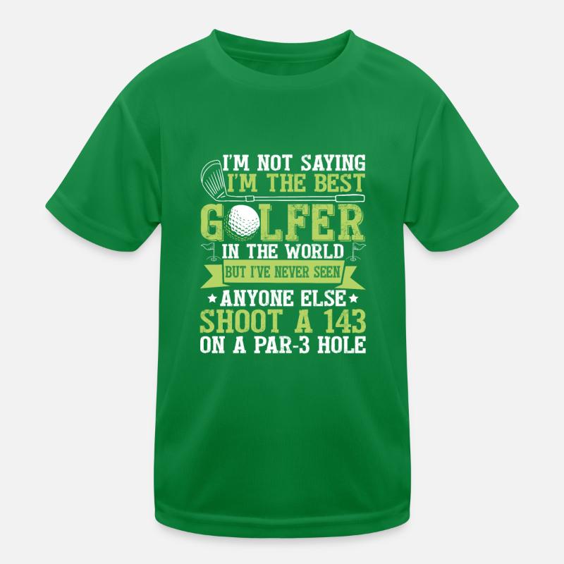 Ich bin der beste Golfer Kinder Funktions-T-Shirt