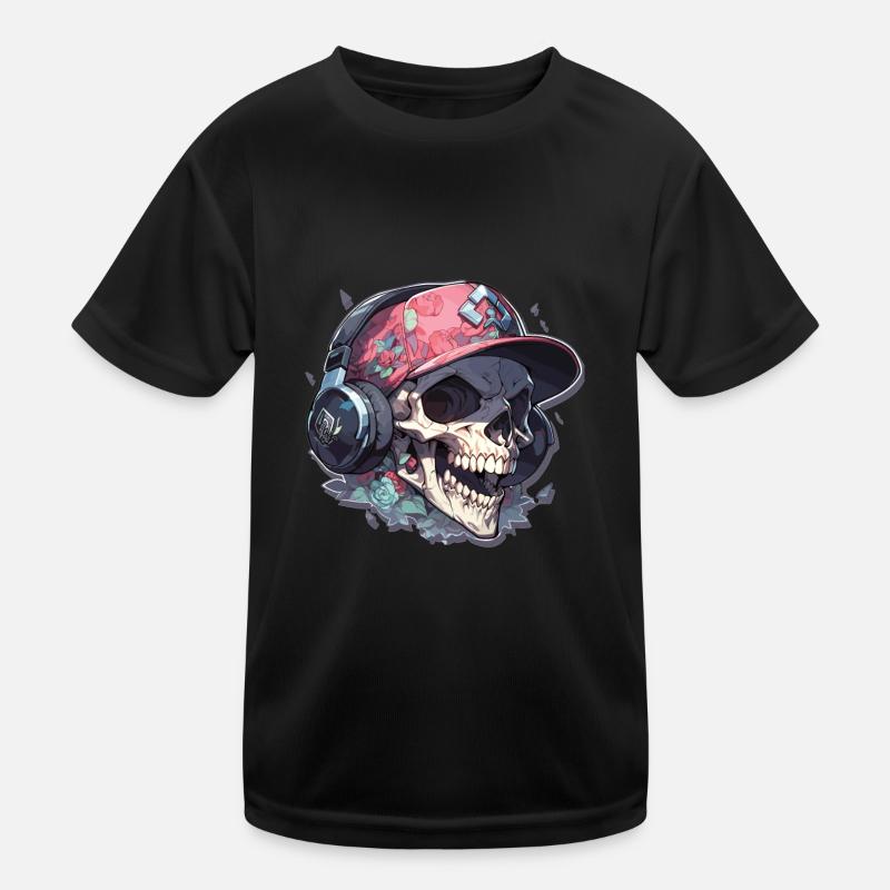 Crâne T-shirt sport Enfant