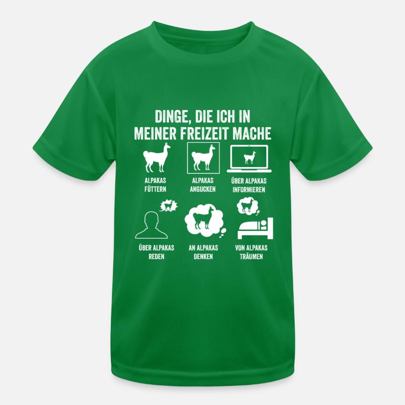 Alpaka Kinder Funktions-T-Shirt