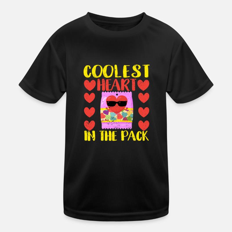 Coolest heart in the pack funny Valentine's Day Kids Functional T-Shirt