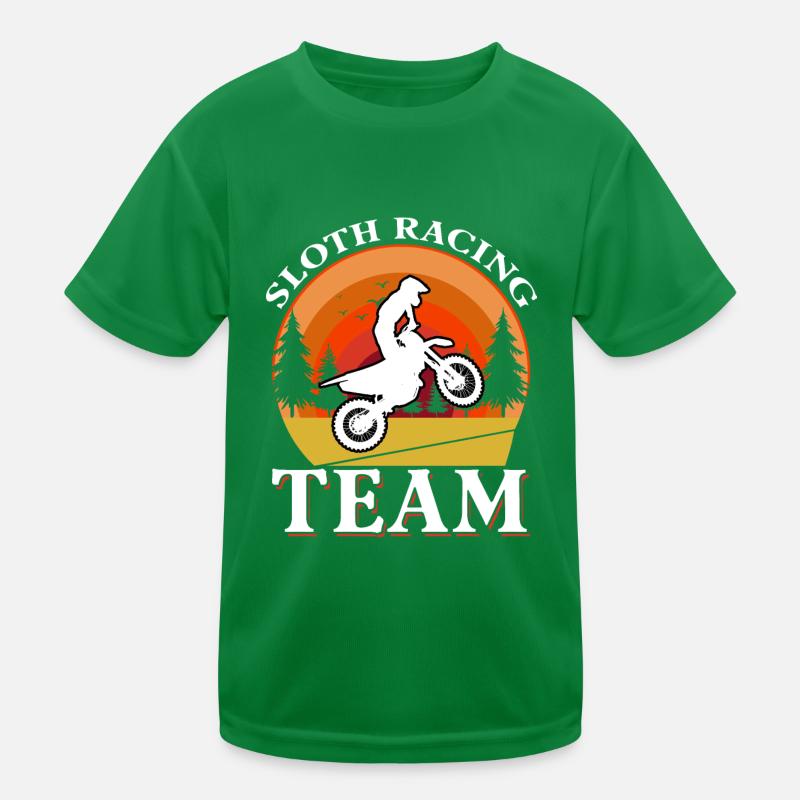 Sloth Racing Team Kids Functional T-Shirt