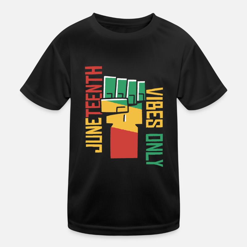 Nur Juneteenth-Vibes Kinder Funktions-T-Shirt