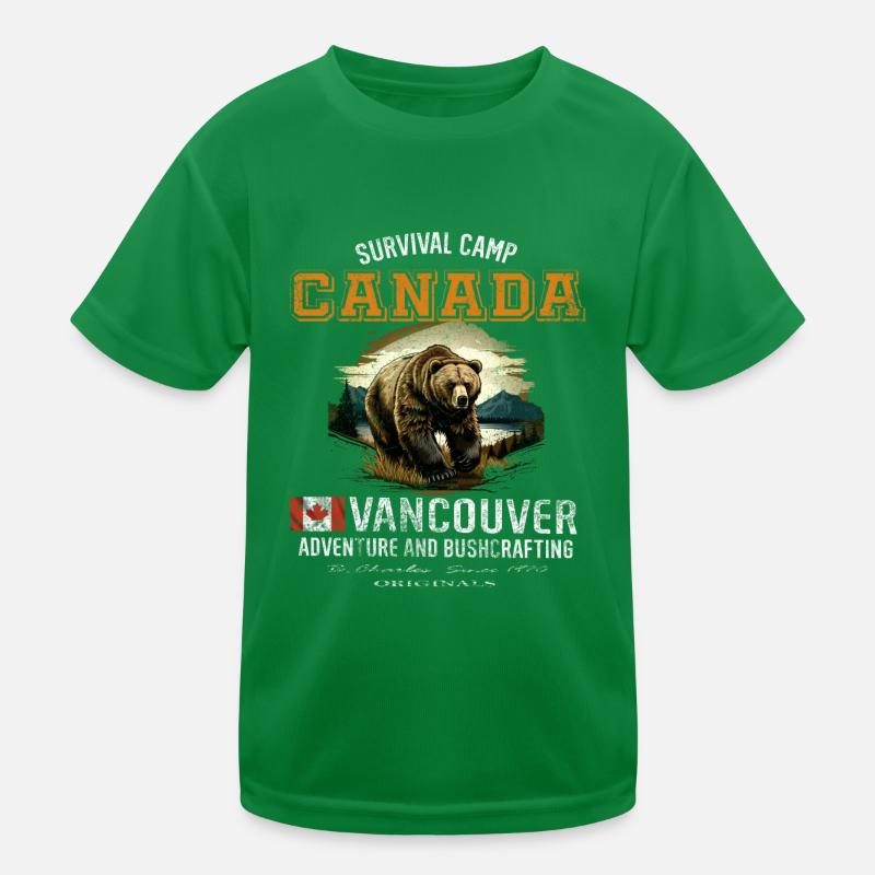 Survival Canada Gift Kids Functional T-Shirt