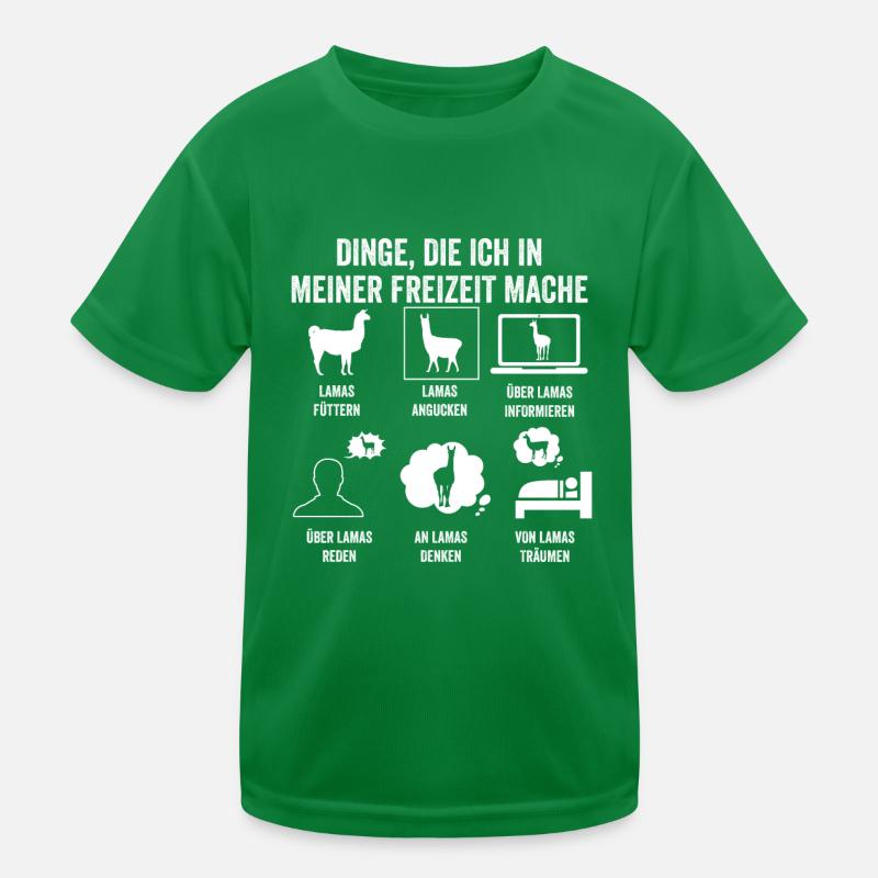 Lama Kinder Funktions-T-Shirt