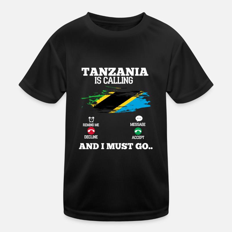Tansania Kinder Funktions-T-Shirt