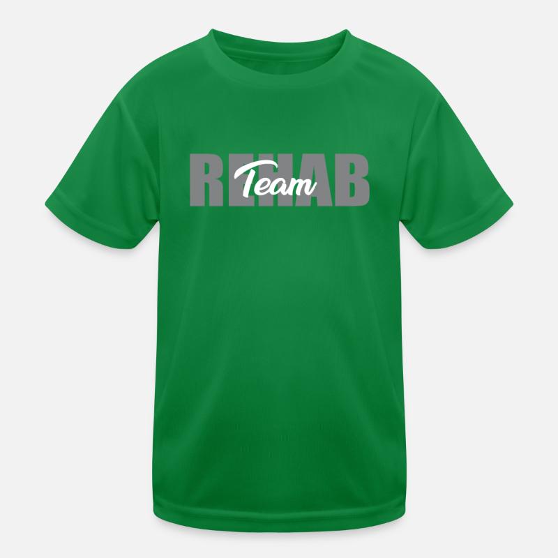 Tolles Reha Team Design Kinder Funktions-T-Shirt