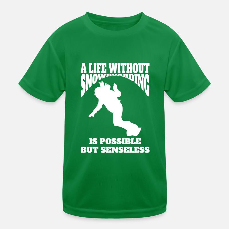 Snowboardfahrer Geschenk Snowboardsport Snowboard Kinder Funktions-T-Shirt