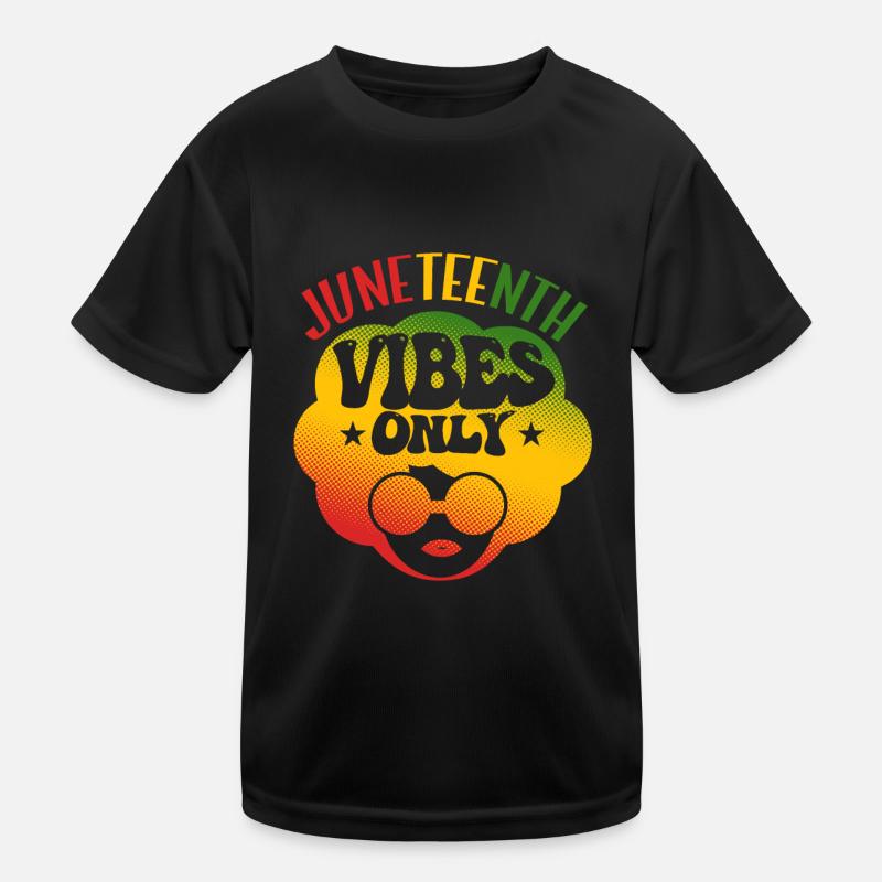 Nur Juneteenth-Vibes Kinder Funktions-T-Shirt