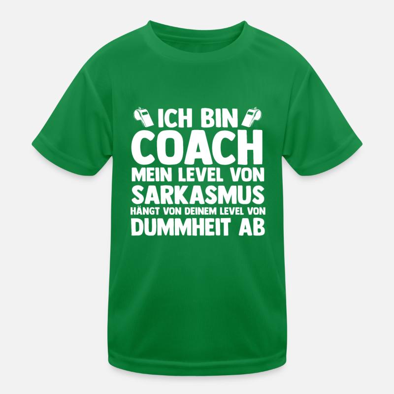 Mannschaft Trainer Und Coach Kinder Funktions-T-Shirt