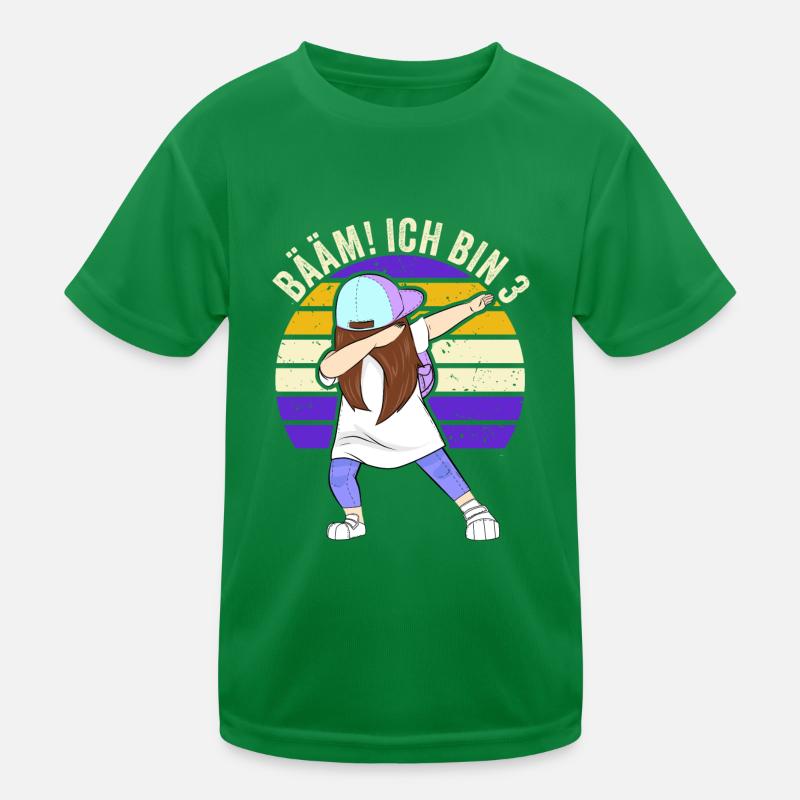 3 Jahre Mädchen Geschenk 3. Geburtstag Drei Kinder Funktions-T-Shirt