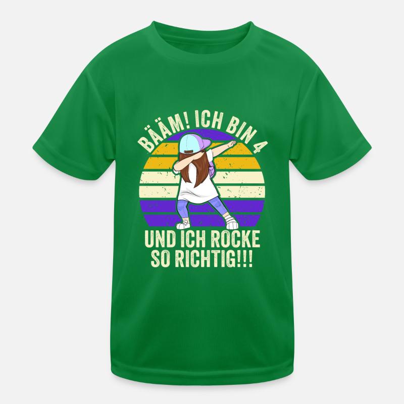 4 Jahre Mädchen Geschenk 4. Geburtstag Vier Kinder Funktions-T-Shirt