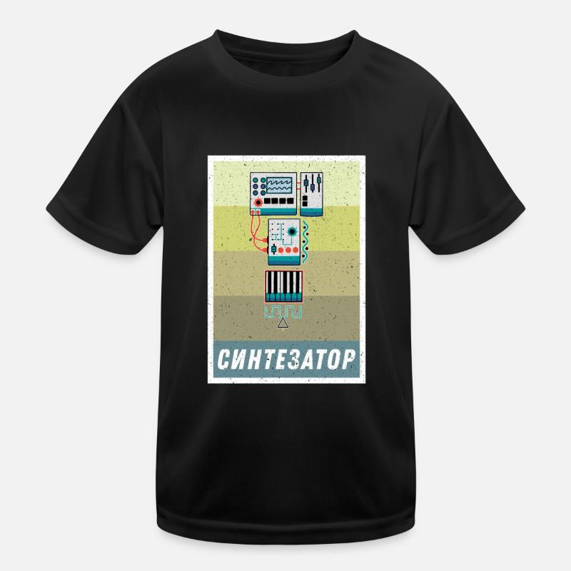 Synthesizer Synth Keyboard Elektronische Musiker Kinder Funktions-T-Shirt
