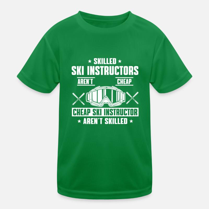 Drôle de dicton moniteur de ski T-shirt sport Enfant