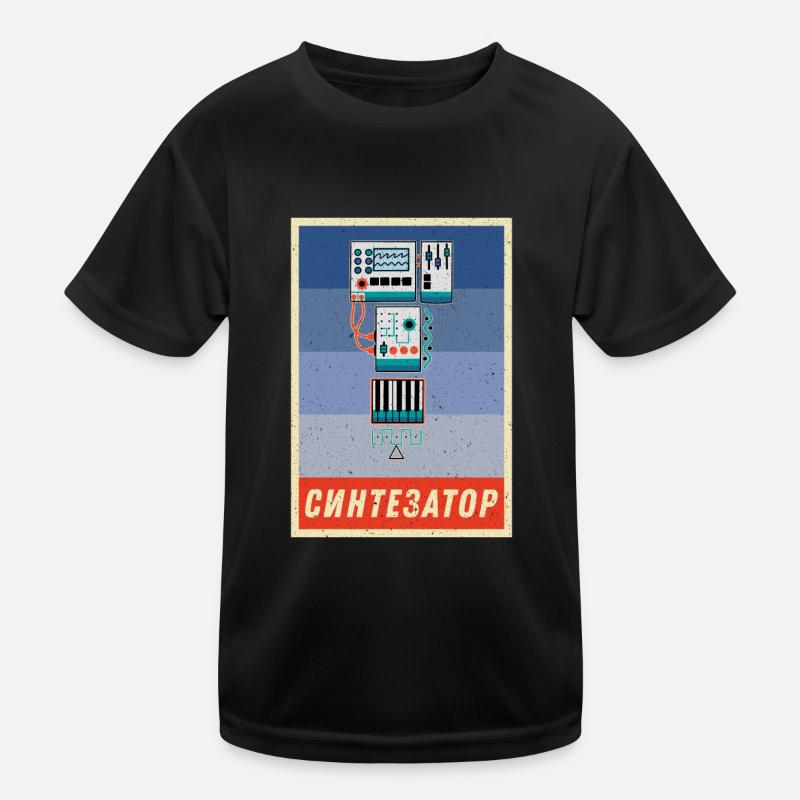 Synthesizer Synth Keyboard Elektronische Musiker Kinder Funktions-T-Shirt